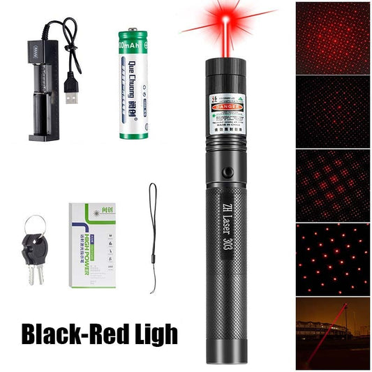 Rechargeable Green Laser Pointers 532nm High Power Laser 303 Laser Flashlight